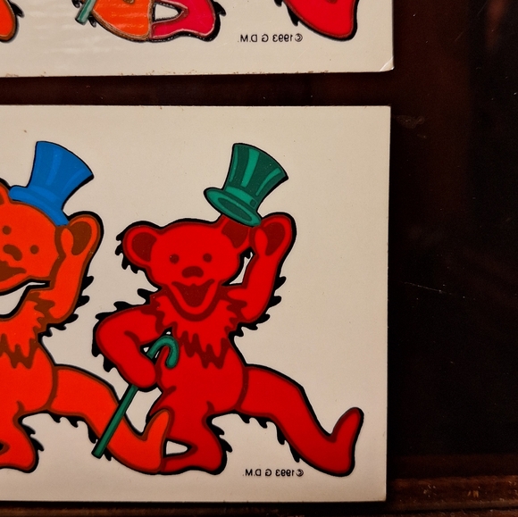 1990s Grateful Dead Bears Decal Stickers - Picture 4 of 8